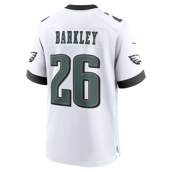 Saquon barkley philadelphia eagles nike white game jersey White L