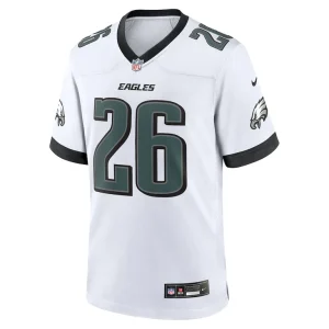 Saquon barkley philadelphia eagles nike white game jersey White M
