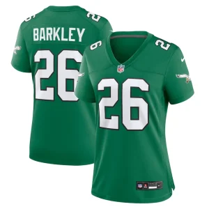 Saquon barkley philadelphia eagles nike womens alternate game jersey Kelly green
