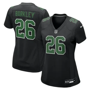 Saquon barkley philadelphia eagles nike womens fashion game jersey Carbon blackkelly green