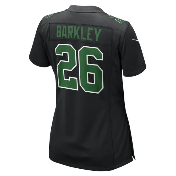 Saquon barkley philadelphia eagles nike womens fashion game jersey Carbon blackkelly green L
