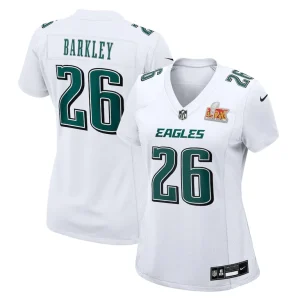 Saquon barkley philadelphia eagles nike womens fashion game jersey Tundra white