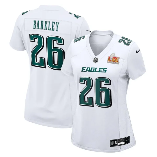 Saquon barkley philadelphia eagles nike womens fashion game jersey Tundra white