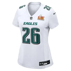 Saquon barkley philadelphia eagles nike womens fashion game jersey Tundra white M