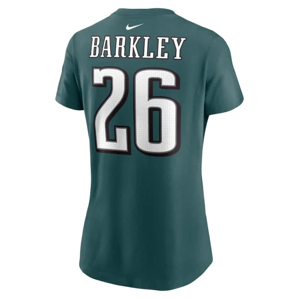 Saquon barkley philadelphia eagles nike womens player name number t shirt Midnight green L