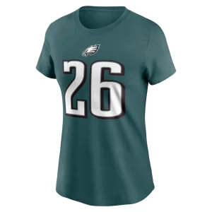 Saquon barkley philadelphia eagles nike womens player name number t shirt Midnight green M