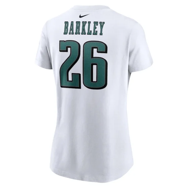 Saquon barkley philadelphia eagles nike womens player name number t shirt White L