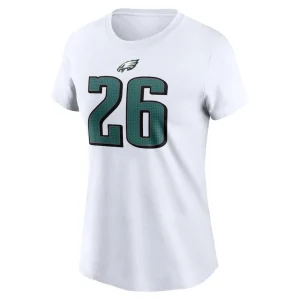 Saquon barkley philadelphia eagles nike womens player name number t shirt White M