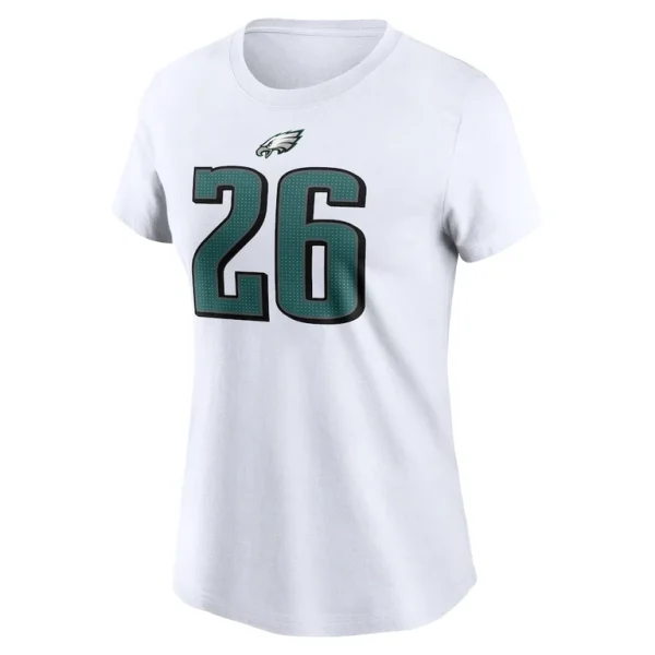 Saquon barkley philadelphia eagles nike womens player name number t shirt White M