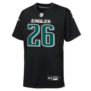 Saquon barkley philadelphia eagles nike youth fashion game jersey Carbon black Yth M