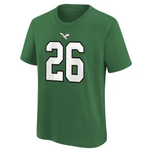 Saquon barkley philadelphia eagles nike youth player name number t shirt Kelly green Yth M
