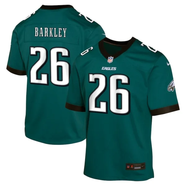 Saquon barkley philadelphia eagles nike youth team player game jersey Midnight green