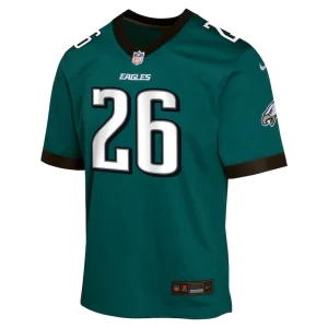 Saquon barkley philadelphia eagles nike youth team player game jersey Midnight green Yth M