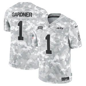 Sauce gardner new york jets nike 2024 salute to service limited jersey Arctic camo