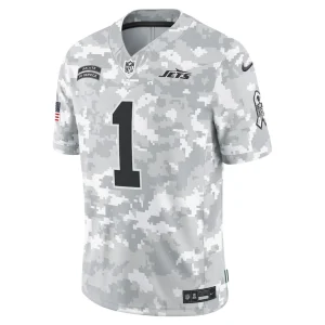 Sauce gardner new york jets nike 2024 salute to service limited jersey Arctic camo M
