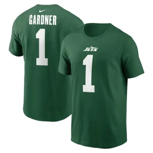 Sauce gardner new york jets nike name number t shirt Green
