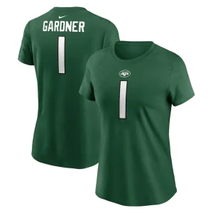 Sauce gardner new york jets nike womens player name number t shirt Green
