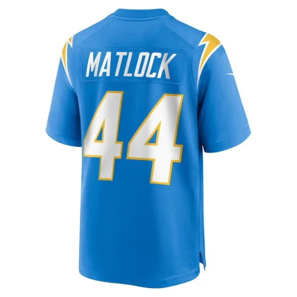 Scott matlock los angeles chargers nike team game jersey Powder blue L