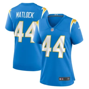 Scott matlock los angeles chargers nike womens game jersey Powder blue