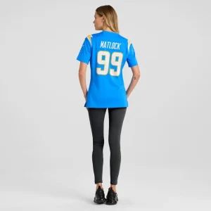 Scott matlock los angeles chargers nike womens team game jersey Powder blue 2XL
