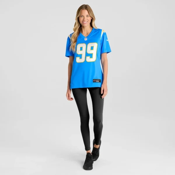 Scott matlock los angeles chargers nike womens team game jersey Powder blue XL