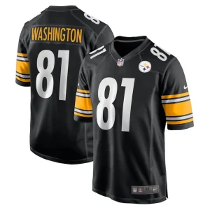 Scotty washington pittsburgh steelers nike game jersey Black