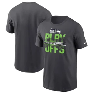 Seattle seahawks nike 2022 nfl playoffs iconic t shirt anthracite Multi