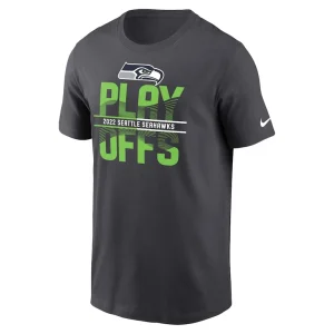 Seattle seahawks nike 2022 nfl playoffs iconic t shirt anthracite Multi M