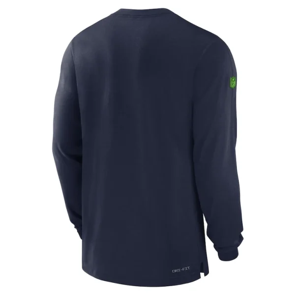 Seattle seahawks nike 2023 sideline performance long sleeve t shirt College navy L