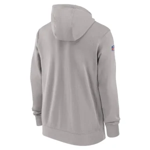 Seattle seahawks nike 202324 sideline club full zip hoodie Gray L