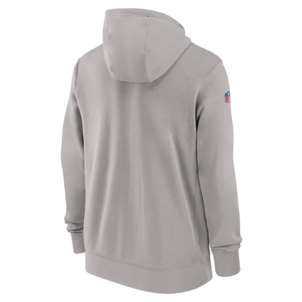 Seattle seahawks nike 202324 sideline club full zip hoodie Gray L