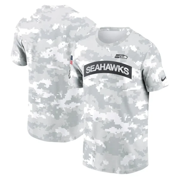 Seattle seahawks nike 2024 salute to service performance t shirt Arctic camo