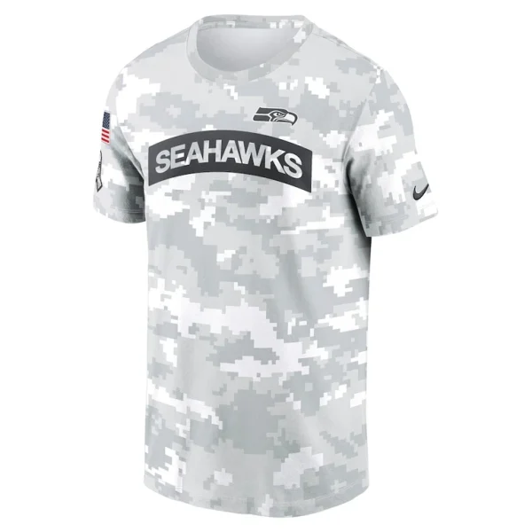 Seattle seahawks nike 2024 salute to service performance t shirt Arctic camo M