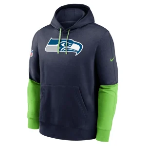 Seattle seahawks nike 2024 sideline club pullover hoodie College navy M