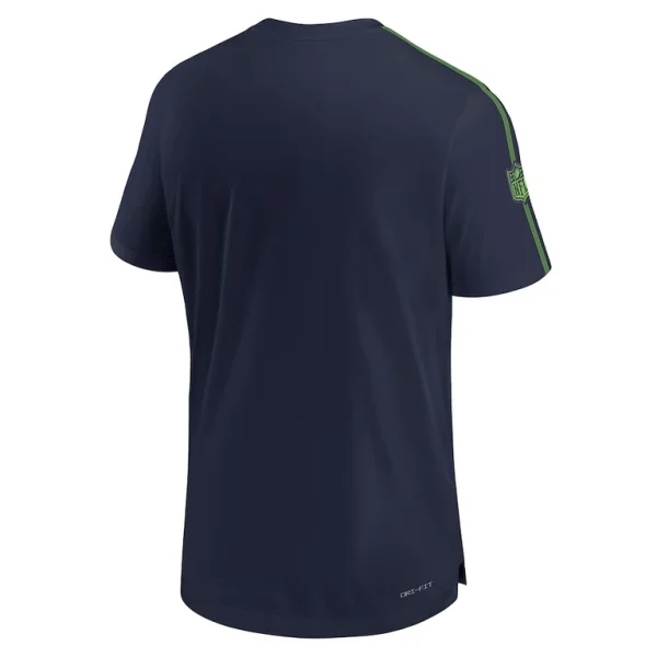 Seattle seahawks nike 2024 sideline coach uv performance t shirt College navy L