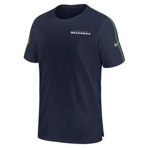 Seattle seahawks nike 2024 sideline coach uv performance t shirt College navy M
