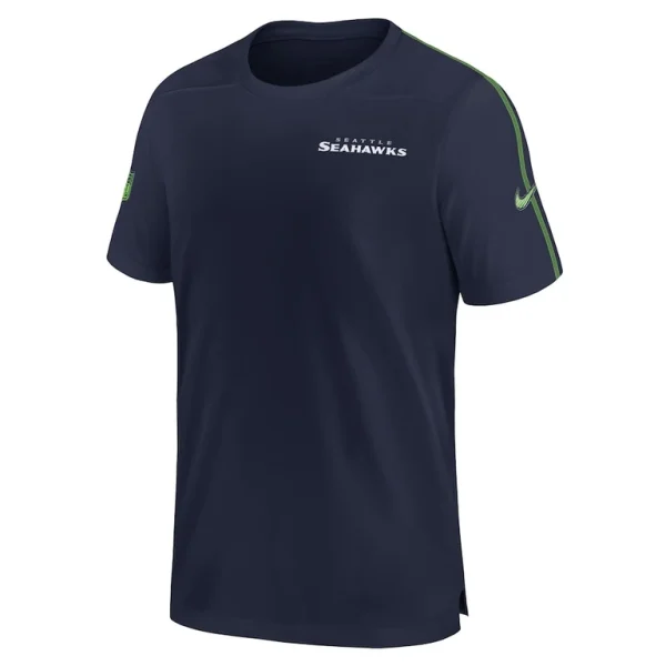 Seattle seahawks nike 2024 sideline coach uv performance t shirt College navy M