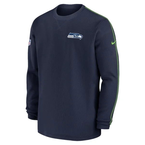 Seattle seahawks nike 2024 sideline coaches long sleeve top College navy M