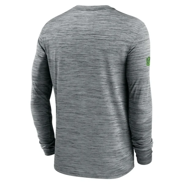 Seattle seahawks nike 2024 sideline velocity performance long sleeve t shirt Gray L