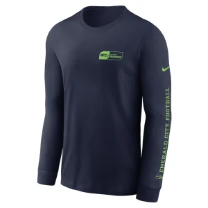 Seattle seahawks nike all out long sleeve t shirt College navy M