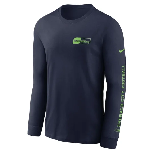 Seattle seahawks nike all out long sleeve t shirt College navy M