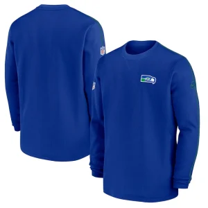 Seattle seahawks nike alternate logo coach long sleeve top Royal