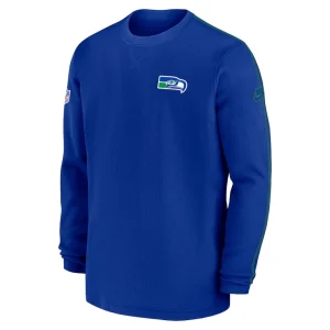 Seattle seahawks nike alternate logo coach long sleeve top Royal M
