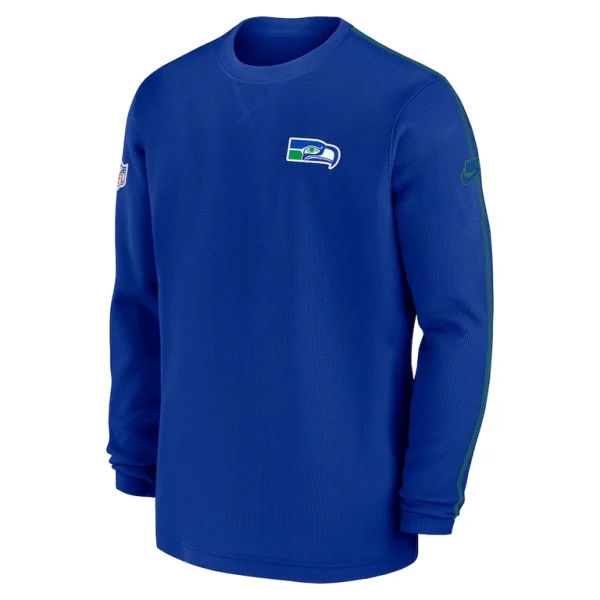 Seattle seahawks nike alternate logo coach long sleeve top Royal M