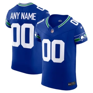 Seattle seahawks nike alternate vapor f.u.s.e. elite custom jersey Mens royal