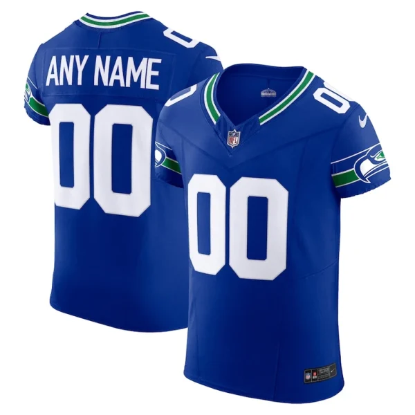 Seattle seahawks nike alternate vapor f.u.s.e. elite custom jersey Mens royal