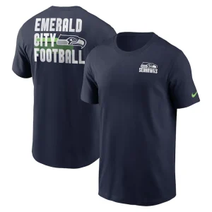Seattle seahawks nike blitz essential t shirt College navy