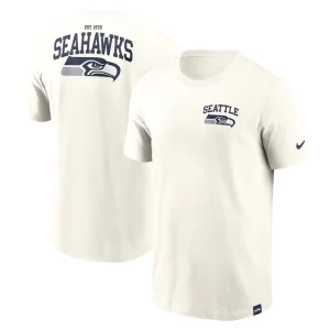 Seattle seahawks nike blitz essential t shirt Cream