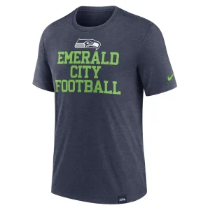 Seattle seahawks nike blitz tri blend t shirt Heather college navy M