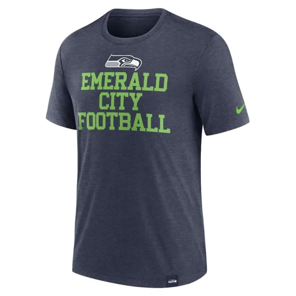 Seattle seahawks nike blitz tri blend t shirt Heather college navy M